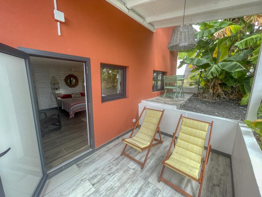 37.Location villa piscine vue mer Saint François  Guadeloupe_Chambre 3 RDC